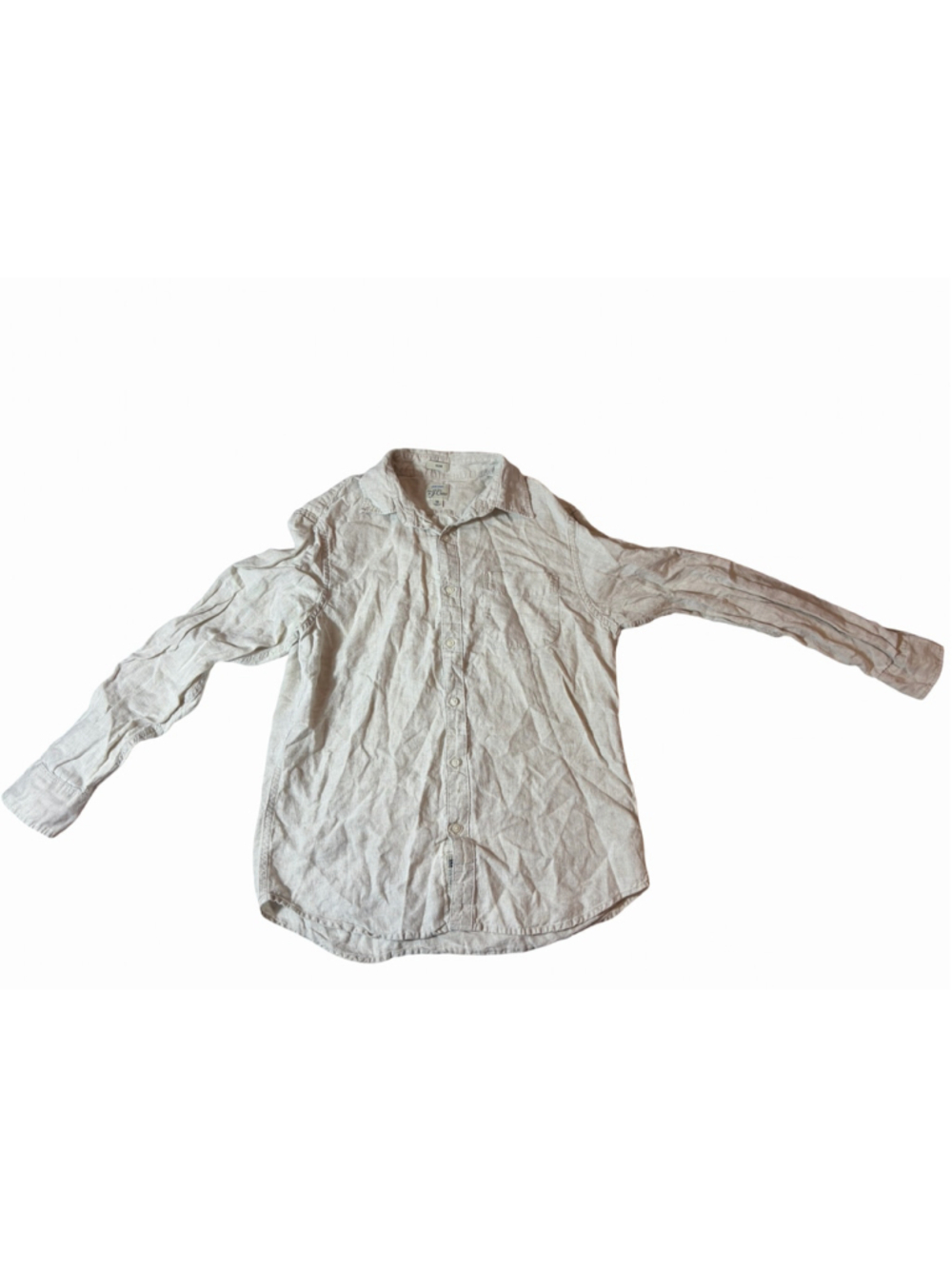 J.Crew Men’s M Baird McNutt Irish Linen Slim Fit Button Down Shirt Oatmeal